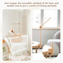 Baby Crib Mobile Arm - Wooden Mobile Arm with Height Adjustable＆360° Rotatable Upgraded Arched Base Nursery Mobile Holder for Crib Mobile Hanger Baby Crib Attachment Nursery Decor by TinyTreasures Baby Boutique