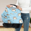 Binienty Cute Otter Nursing Cover Baby Car Seat Covers Soft Breathable Infant Carseat Canopy for Moms by TinyTreasures Baby Boutique