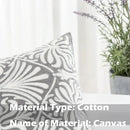 HWY 50 Grey Gray Decorative Lumbar Pillow Cover Rectangle 12x20 Inch (1 Piece), Embroidered Cotton Farmhouse Cushion Cover Pillow Case for Sofa Couch Living Room Bed, Minimalist Floral by CozyNest Decor