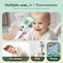 Forehead Thermometer for Adults and Kids, Fast Accurate Thermometer with Fever Alarm, 1S Reading & Silent Mode, Easy to Use Health Thermometer (Green) by TinyTreasures Baby Boutique