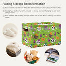 Storage Basket Bin Halloween Horror Pumpkin Organizer Basket Collapsible Shelf Basket Cube with handle for Nursery Bedroom Bathroom by TinyTreasures Baby Boutique
