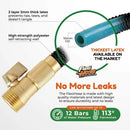 Flexi Hose with 8 Function Nozzle, 150FT - Lightweight Expandable Garden Hose, No-Kink Flexibility, 3/4 Inch Solid Brass Fittings and Double Latex Core by GreenHaven Gardens