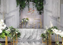 SquarePie Sequin Tablecloth 60 x 102 Inch Silver Bling Sparkly Table Cloth for Wedding Party by CozyNest Decor