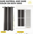 MIULEE Grey Blackout Curtains for Bedroom Living Room 90 Inches Long 2 Panels, Thermal Insulated Room Darkening Drapes Solid Grommet Top Noise Reduction Light Blocking Window Treatments 40x90 Inch by TinyTreasures Baby Boutique