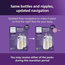 Philips Avent Natural Baby Bottles with Natural Response Nipples (Fast Flow, Flow 4), 11oz, 2-Pack, SCY906/02 by TinyTreasures Baby Boutique