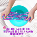 GirlZone Giant Mermaid Sparkle Egg Slime Kit - Large Multicolor Set - Glow-in-The-Dark & Glitter Add-Ins with Built-in Egg Mixing Bowl, Foam Balls & Mermaid Charms - Slime Kit for Girls Ages 8-12 by TinyTreasures Baby Boutique