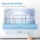 Midea MDC17P4CWW Portable Countertop Mini 5L Built-in Water Tank, Baby Care, No Hookup Needed, 360° Dual Spray,High-Temp wash, Dishwasher for Apartments& RVs, White, Whole by TinyTreasures Baby Boutique