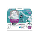 Tommee Tippee Advanced Anti-Colic 5 oz BPA Free Baby Bottles, Newborn 0+ Months, Slow Flow Breast-Like Nipple, Unique Design Keeps Air Away from Milk and Baby, Clear, Pack of 2 by TinyTreasures Baby Boutique