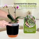 QCQHDU 2 Pack Orchid Pots with Holes for Repotting, Double-Layer and Self Watering Orchid Pot with Good Air Circulation by GreenHaven Gardens