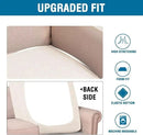 H.VERSAILTEX Super Stretch Individual Chaise Cover Sectional Couch Covers for L Shaped Sofa Both Left/Right Featuring Thick Jacquard Textured Twill Fabric (1 Piece Chaise Cover, Ivory) by CozyNest Decor