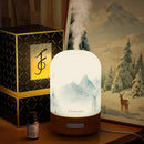 Aromatherapy Essential Oil Diffuser with Lavender Oils, 6 in 1 Ultrasonic 100ML Aromatherapy Scent Humidifier Vaporizer with Dense fine Mist, Timer, Auto-Off (Winter-Lavender) by TinyTreasures Baby Boutique