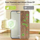 Titanium Cutting Board for Kitchen, Cutting Board Double Sided Food Grade, Pure Titanium and Wheat Straw PP, Easy to Clean Large Size 16”×11” by CozyNest Decor