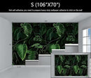 WFBHUA-Green Banana Leaf Wallpaper Mural Tropical Jungle Botanical Leaves Wallpaper for Living Room Bedroom(Not Peel and Stick) by CozyNest Decor