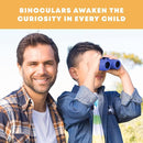 Binoculars for Kids for Toddler - for Little Boys and Girls – Extensive Set Incl. Magnifying Glass & Compass – Powerful Magnification 8X21 – 3 to 12 Year Old Kids by TinyTreasures Baby Boutique