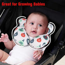 KAKIBLIN Baby Travel Pillow for Head and Neck, Upgraded Baby Support Pillow, Baby Neck Pillows for Car Seat,Pushchair,Travel,(Cross) by TinyTreasures Baby Boutique