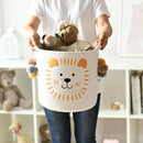 INough Toy Storage Baskets Cute Laundry Basket with Handles Dog Toy Storage Basket Durable Large Cotton Rope Storage Bins Home Organizer Solution for Office, Bedroom, Closet, Toys & Laundry (Lion) by TinyTreasures Baby Boutique