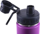 DRINCO Stainless Steel Water Bottle Spout Lid Vacuum Insulated Double Wall Water Bottle Wide Mouth (40oz 32oz 22oz 18oz 14oz) Leak Proof Keep Cold Sport Camping Hiking (22 oz, 22oz Purple) by CozyNest Decor