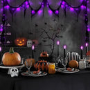 Halloween Horror Atmosphere Lights, Orange&Purple LED String Lights with 9.9FT Creepy Black Gauze, Battery Powered with Timer & 8 Flashing Modes (2 Pack Purple) by CozyNest Decor