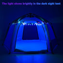 Portable Hexagon Kids Play Tent with LED Strip Lights Indoor Children Play House Easy Set-up Space Tent Dream Tent for Night.4-5 Person Birthday Gifts by TinyTreasures Baby Boutique