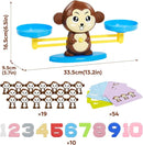 BAKAM Monkey Balance Scale Toy, Number Counting Blocks Games, Montessori Math Games for Kids 5-7, Preschool Kindergarten Learning Activities, STEM Educational Toys for 3+ Year Old by TinyTreasures Baby Boutique