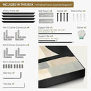 SIGNWIN 46"x72" Extra Large Framed Wall Art Modern Neutral Abstract Geometric in Black and Beige, Clean Minimalist Design for Home Living Room Bedroom Decor (Frame Assembly Required) by CozyNest Decor