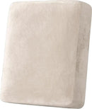 H.VERSAILTEX Velvet Stretch Couch Cushion Cover Plush Cushion Slipcover for Chair Cushion Furniture Protector Seat Cushion Sofa Cover (1 Piece Armchair Cushion Covers, Ivory)