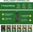 Grow Lights for Indoor Plants, 48 LEDs Full Spectrum Plant Light for Indoor Plants, Height Adjustable Growing Lamp with Base, 3 Optional Spectrums, Auto Timer 3/9/12Hrs, 10 Brightness,2 Pack by GreenHaven Gardens