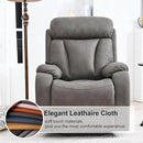 Power Lift Chair Recliners for Elderly, Modern Overstuffed Electric Seniors Recliner Chair with Remote Control Side Pocket for Living Room Bedroom (Dark Grey) by CozyNest Decor
