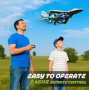 4DRC V31 Foam RC Planes Remote Control Airplanes for Kids Adults 8-16, Remote Control Planes Fighter Jet with Light, 360° Flip Fighter Jet Toy, Gravity Sensing, Stunt Roll, Gifts for Kids Boys by TinyTreasures Baby Boutique