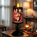 Halloween Snow Globe Tornado Flameless Candles Table Centerpiece for Celebration Party,Battery Operated LED Candle with 6 Hours Timer for Home Indoor Halloween Decoration (Ghost) by CozyNest Decor