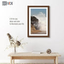 VCK 16x24 Picture Frame 3 Pack, Brown Wood Poster Frame with Exclusive Wood Grain, Wall Mounting Hanging by CozyNest Decor