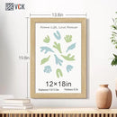 VCK 12x18 Oak Wood Frame for Poster & Picture, Natural Solid Wood Photo Frames 3 Pack, Wall Gallery Frame by CozyNest Decor