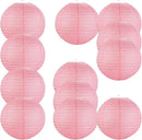 Chinese Style Paper Lanterns, Set of 12, Suitable for Party Decoration (Pink, 14in) by GreenHaven Gardens
