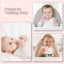 KingKam Baby Breastmilk Popsicle Molds & Baby Fruit Feeder (2 Pack), Baby Food Freezer Tray Storage Containers, Silicone Pacifier Feeder and Teether by TinyTreasures Baby Boutique