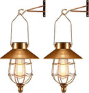 pearlstar 2 Pack Solar Lantern Outdoor Hanging Light Waterproof Metal Solar Lamp for Yard Garden Pathway Patio Porch Decor(Copper) by CozyNest Decor