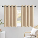 NICETOWN Biscotti Beige Cafe Curtains 36 inches Long, Grommet Thermal Drapes Room Darkening Short Window Treatments for Bathroom, 2 Panels, W52 x L36 by TinyTreasures Baby Boutique