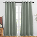 NICETOWN Sage Green 80 inch Doorway Curtains, Thermal Drapes Grommet Privacy Room Darkening Window Treatments Sound Reducing for Bedroom/Kids Room, Set of 2, W46 x L80 by TinyTreasures Baby Boutique