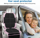 Child Car Seat Protector, 2 Pack with Mesh Pockets & Non-Slip Backing, 600D Durable (Pink, Standard) by TinyTreasures Baby Boutique