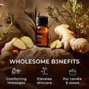 Gya Labs Ginger Essential Oil - 0.34 Fl Oz - Ginger Oil for Massage, Diffuser, Hair, Skin, Body & Candle Making Scent