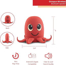 Octopus Bluetooth Wireless Speaker - Bluetooth Speaker for Kids - Portable Bluetooth Speaker in Many Fun Designs - Compatible with iPhone and Android Devices by TinyTreasures Baby Boutique