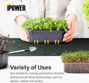 iPower 48” x 20.75” Seeding Heat Mat Upgraded Carbon Film Indoor Warm Hydroponic Plant Germination Starting Pad Durable Waterproof, 48" x 20.75", Black by GreenHaven Gardens