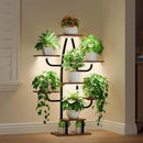 Indoor Plant Stand with Grow Light - 8 Tier Plant Shelf indoor, 43" Corner Stand with Multiple Tiers, Cactus Flower Holder for Living Room, Patio, Hallway by GreenHaven Gardens