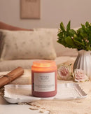 M&SENSE Rose Oud Wood Soy Candles 2 Wick, Large Scented Candles 19.4oz 110 Hour Long Lasting Burn Non Toxic Natural Luxury Aromatherapy Gifts for Women & Relaxing Spa Yoga by CozyNest Decor