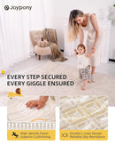 Baby Play Mat 59x71 Inch, 2 in 1 Fabric & XPE Dual-Sided Design Foldable Play Mats for Babies and Toddlers, Waterproof & Anti-Slip Baby Mat for Floor, Portable Baby Foam Crawling Mat with Travel Bag by TinyTreasures Baby Boutique