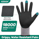 Kebada W2 Work Gloves for Men and Women, Nitrile Coated Working Gloves for Gardening, Construction, Warehouse, Safety Gloves for Work in Yard and Outdoors, 6 Pairs, Small by GreenHaven Gardens