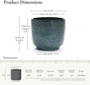 LuxenHome 15.5" Dia Large Ceramic Pots for Plants, Modern Green Glazed Planters for Outdoor Plants, Round Indoor Flower Pots with Drainage Hole and Rubber Plug for Home Garden Patio by CozyNest Decor