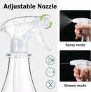 Plastic Spray Bottles Empty Spray Bottle 28.4oz Heavy Duty Spraying Bottles Mist/Stream Water Bottle for Cleaning Solutions, Plants, Pet, Essential Oils, Hair (Clear4) by GreenHaven Gardens