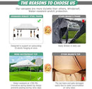 COBIZI 10x15 Pop Up Canopy Tent Heavy Duty with Sidewall, Commercial Outdoor Easy Pop Up Gazebo for Party Wedding All Weather Waterproof UV 50+ with Roller Bag(Leg Upgraded),White by GreenHaven Gardens