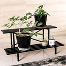 Zhongma 2 Tier Sturdy Metal Plant Stand Heavy Duty Plant Holder for Home Indoor and Outdoor,L45.67 x W17.5 x H14 inch, 440 LBS Capacity & Heavy Duty Construction … by GreenHaven Gardens