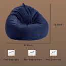 3FT Memory Foam Bean Bag Chairs for Teens or Kids with Filling Bean Bag Sofa with Handle Super Soft Washable Corduroy Fabric Lazy Sofa 3 Foot Pink by TinyTreasures Baby Boutique